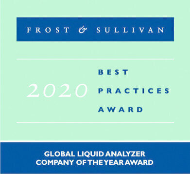 豪泽Endress +公认Frost & Sullivan的2020年全球液体分析仪公司奖